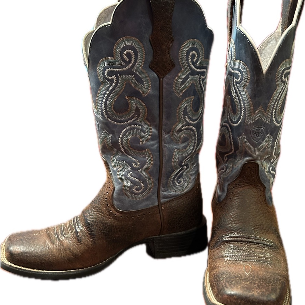 Ariat Men's Cowboy Boots - Brown and Blue